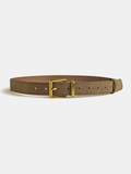 Ceinture en daim à boucle dorée