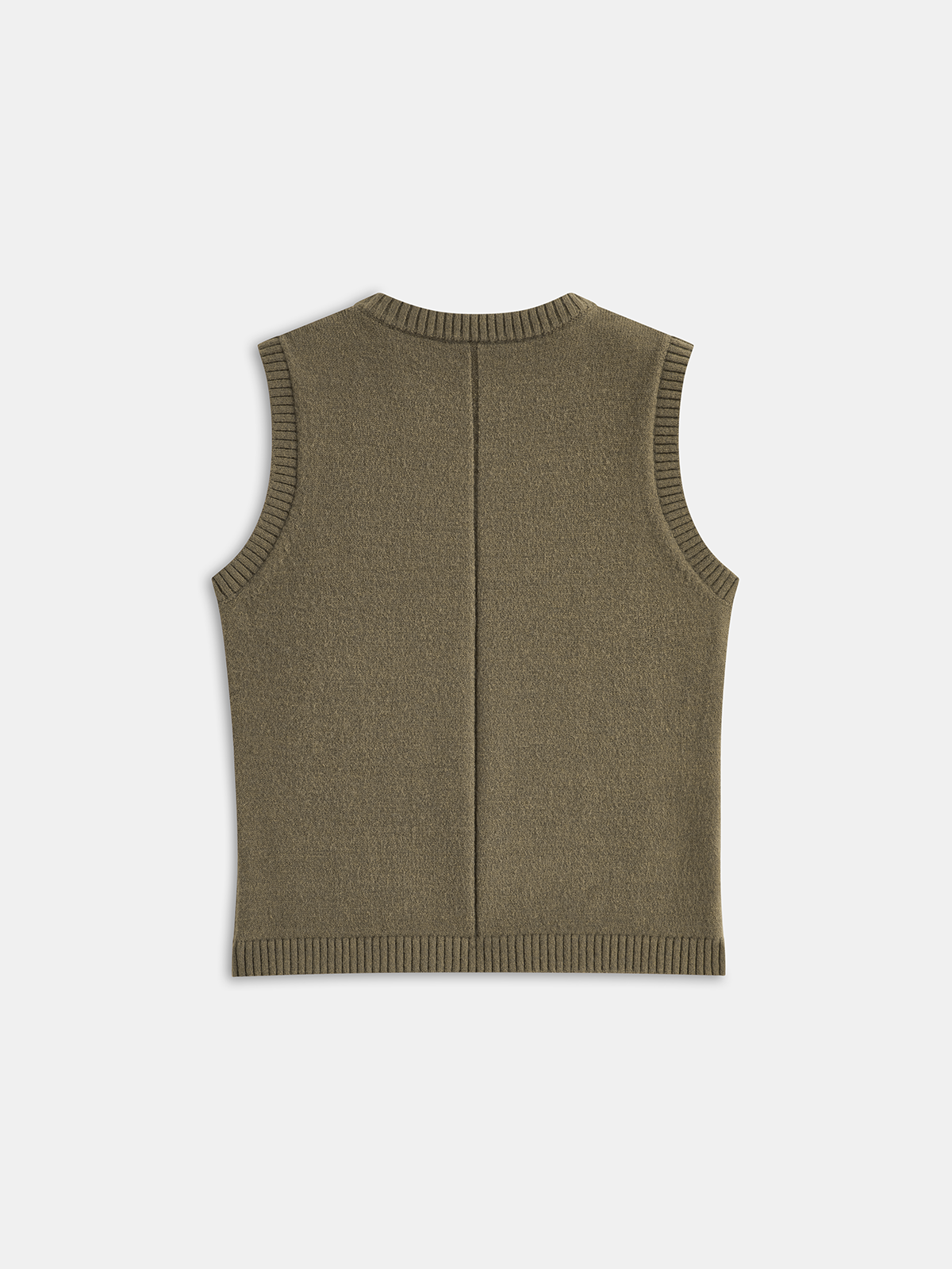 Crew Neck Knit Vest