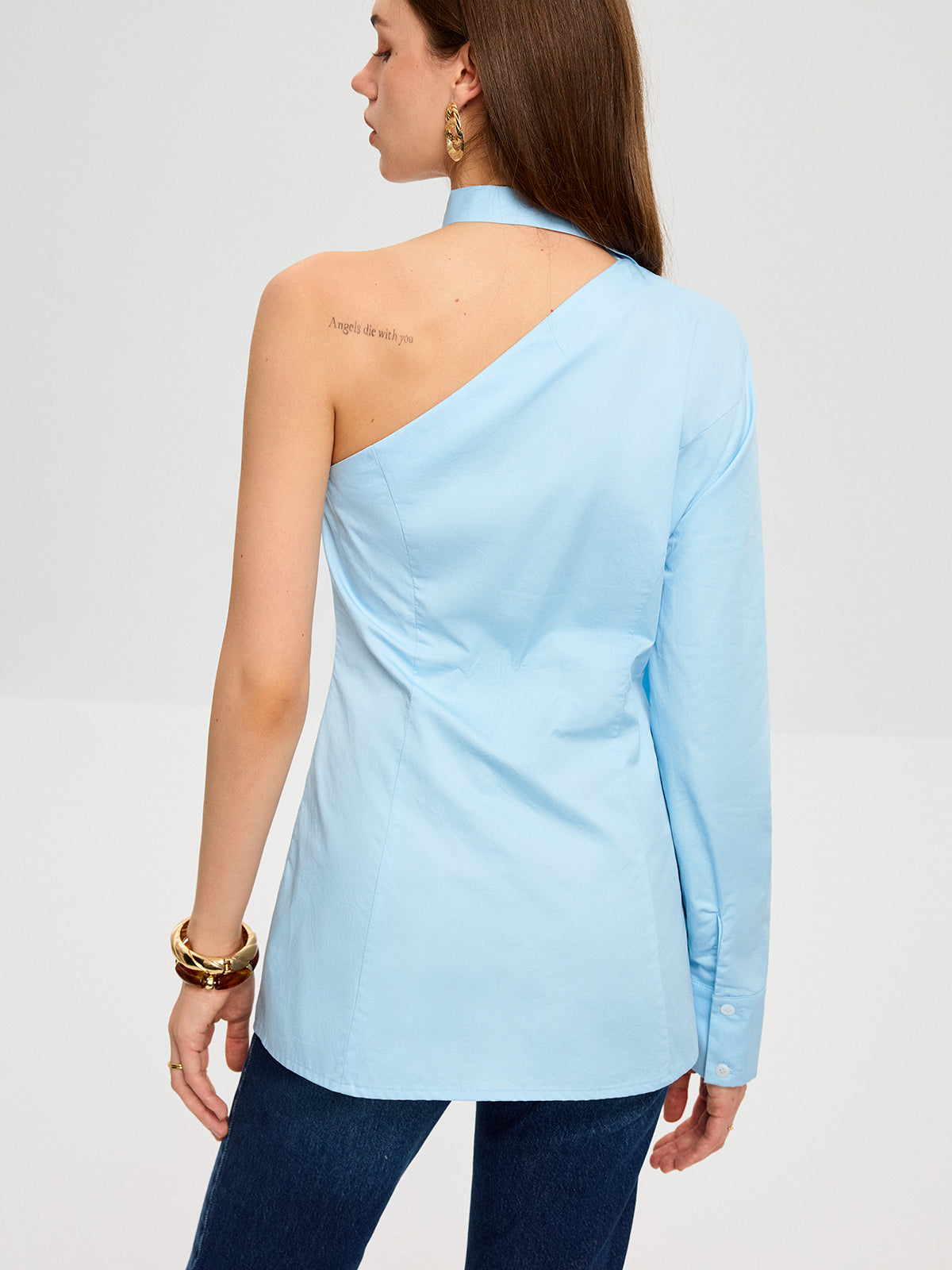 Asymmetric One-Shoulder Shirt