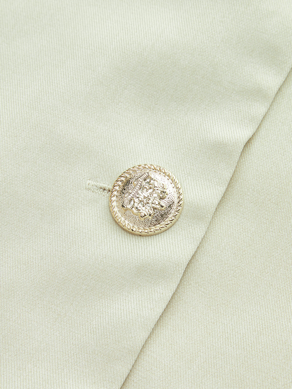 Robe longue boutonnée à col tailleur