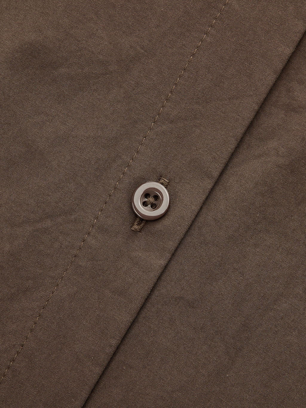 Langärmeliges Baumwoll-Hemdblusenkleid mit Knopfleiste