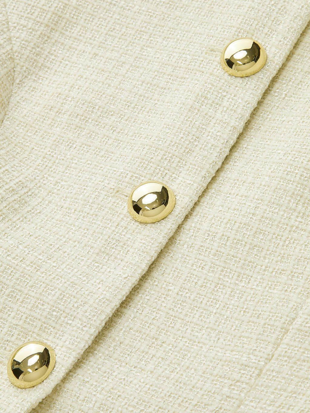 Blazer en tweed à boutons métalliques