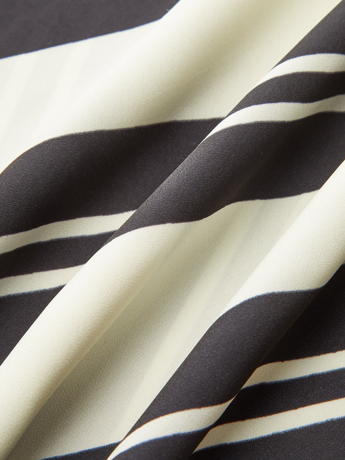 Striped Wrap Midi Skirt