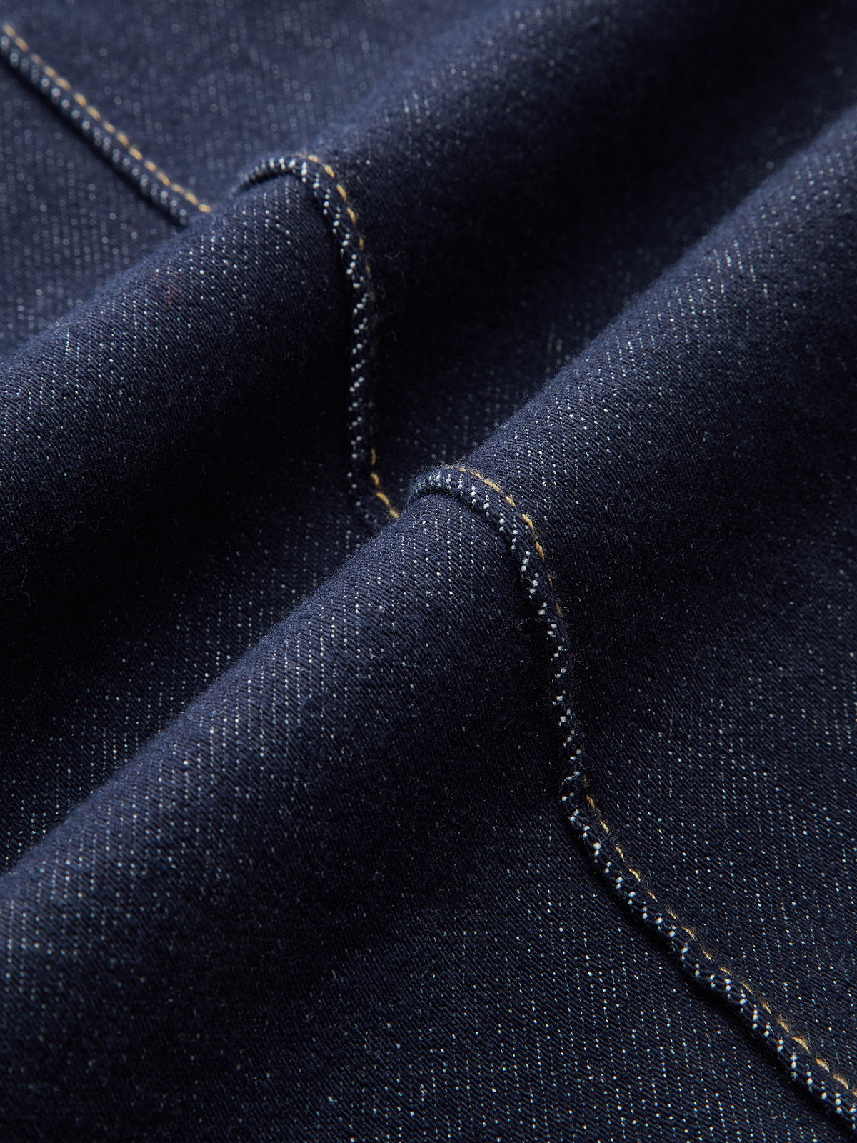 Mandarin Knot Slim Stretch Flare Denim Pants