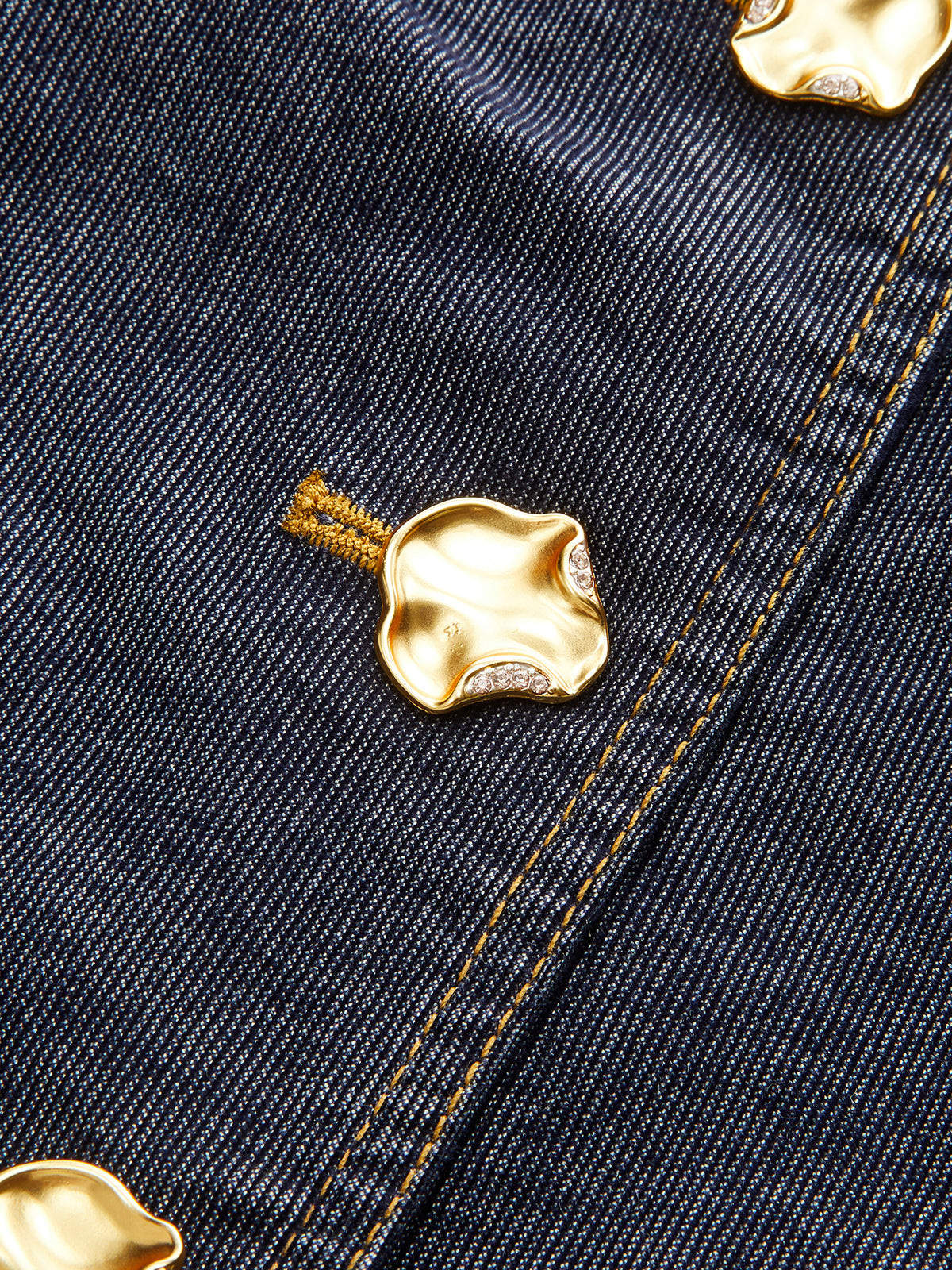 Metal Button Fitted Tailored Jacket