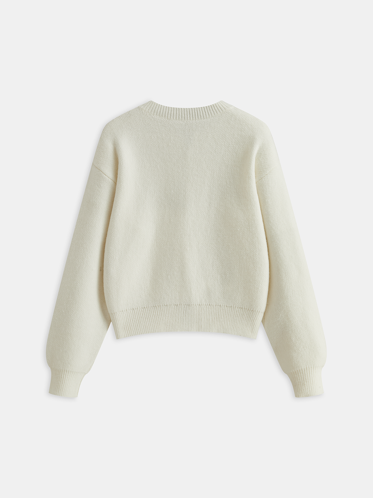 Contrast Knot Button Knit Cardigan