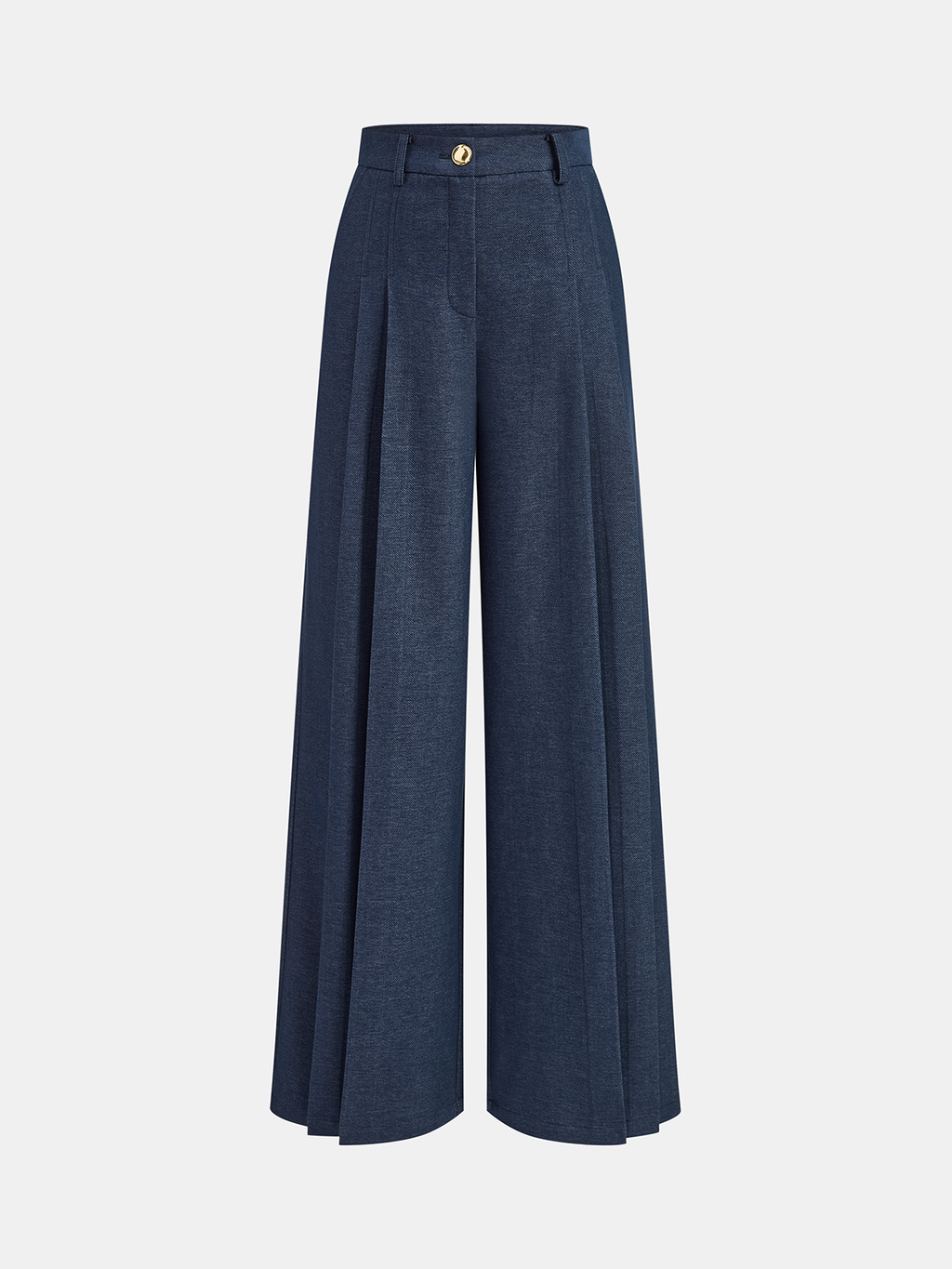 Plissierte Marlenehose mit mittlerer Bundhöhe