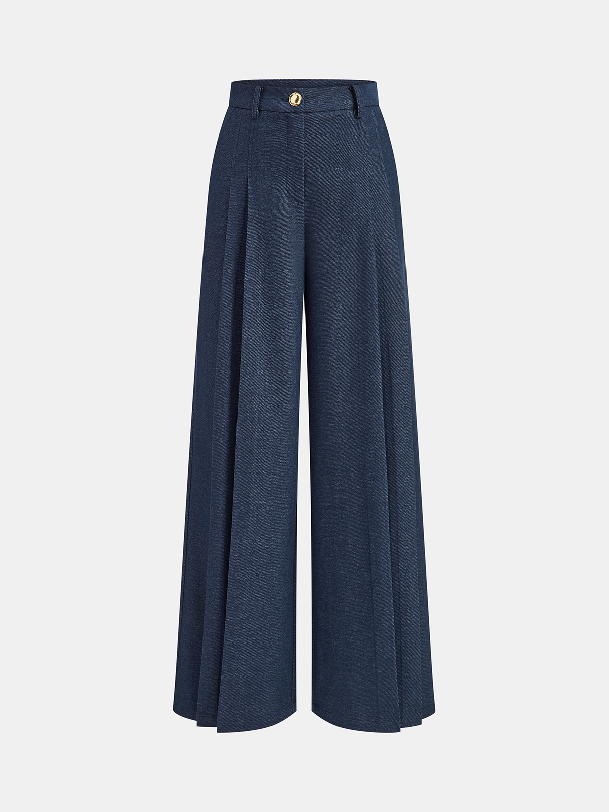 Plissierte Marlenehose mit mittlerer Bundhöhe