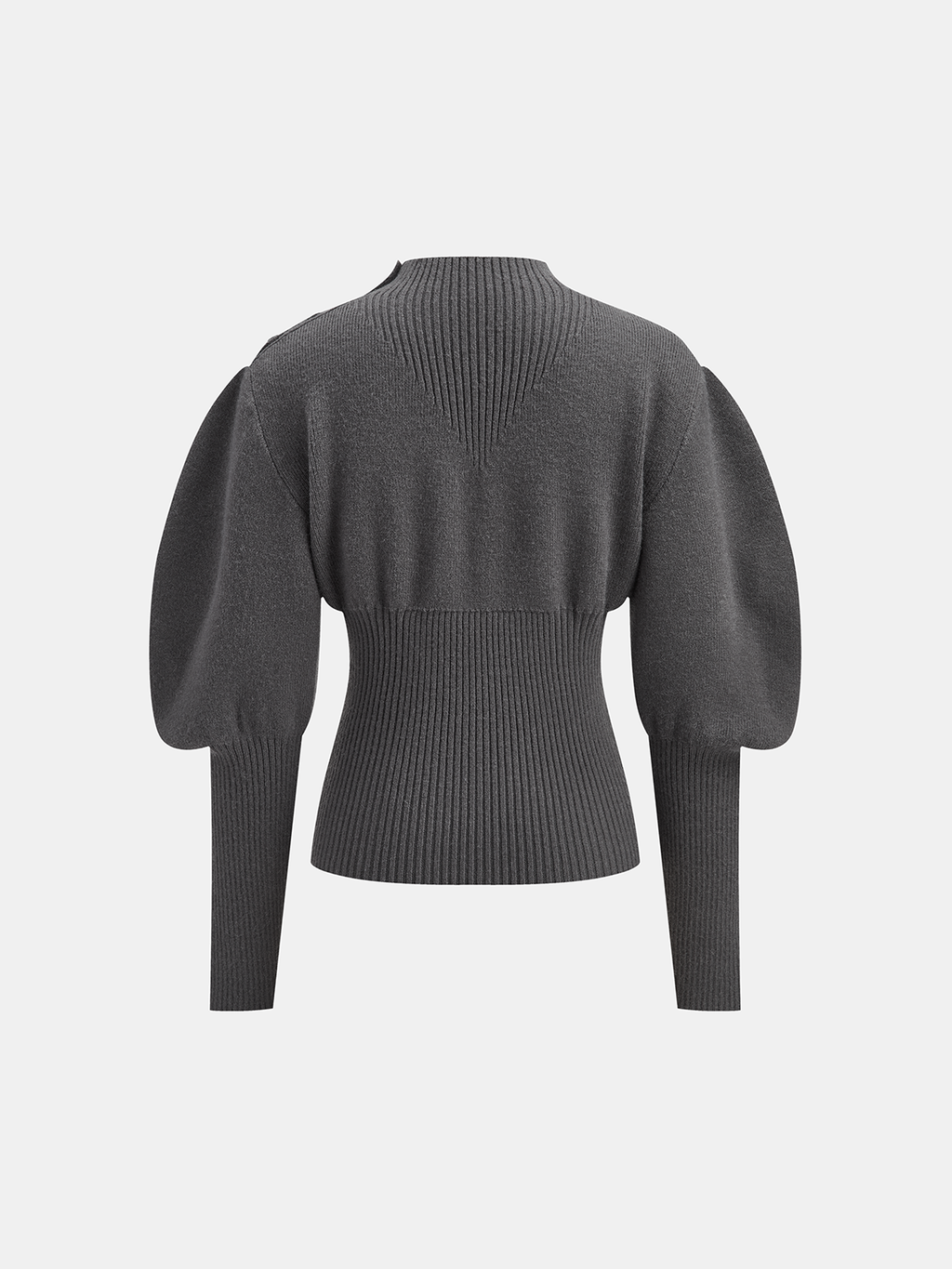 Pullover mit Keulenärmeln und Knopfdetail