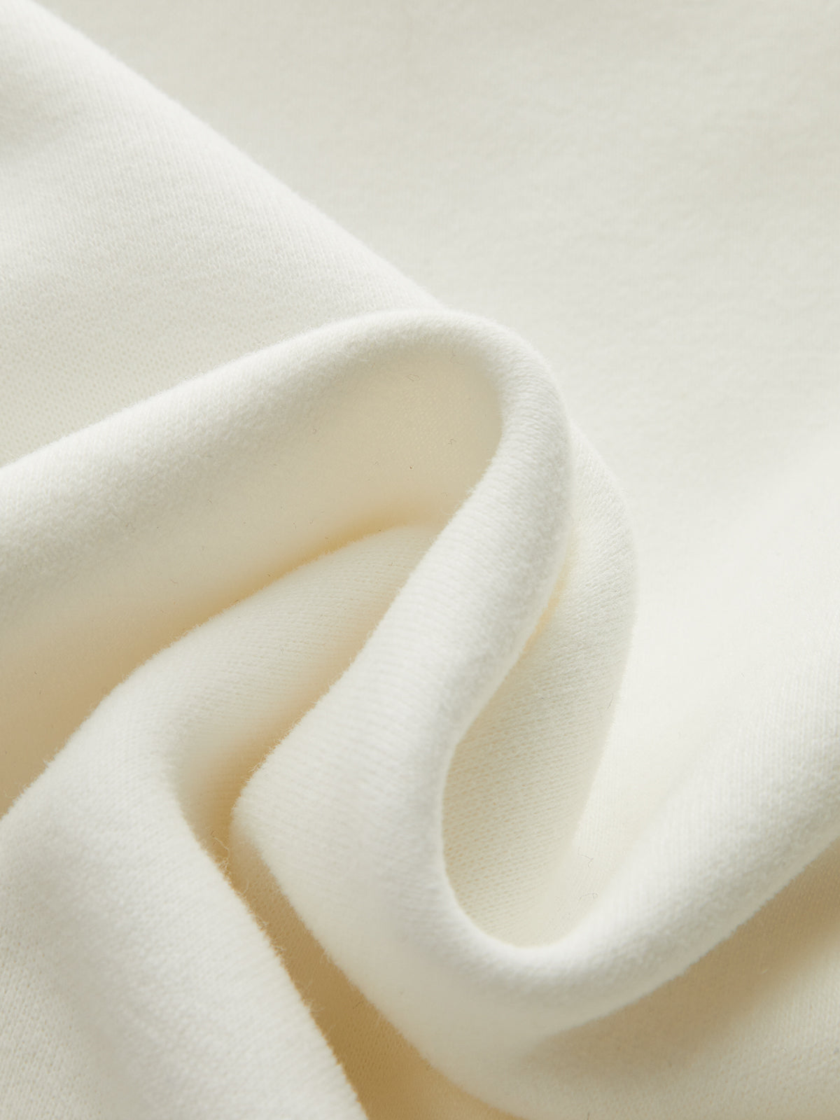 Off-Shoulder Cropped Fleece-Lined Sweatshirt