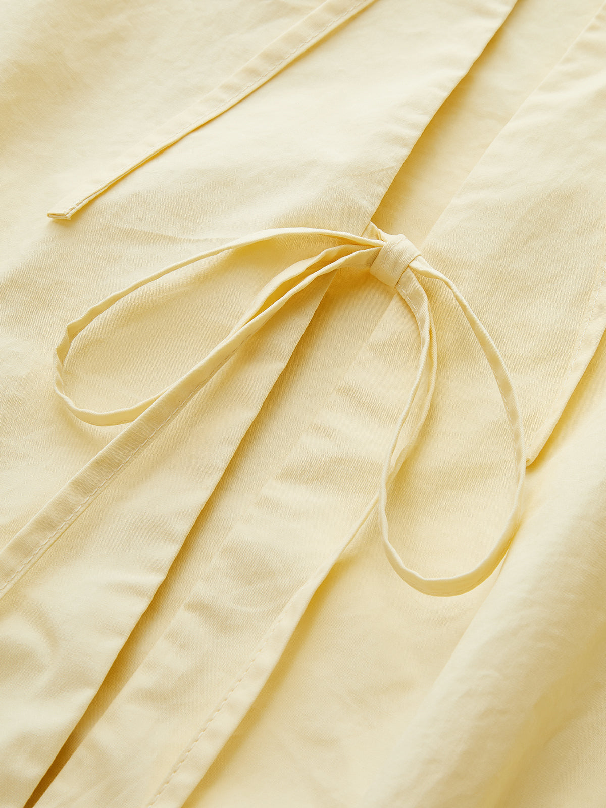 Puff Sleeve Tie Front Cropped Blouse