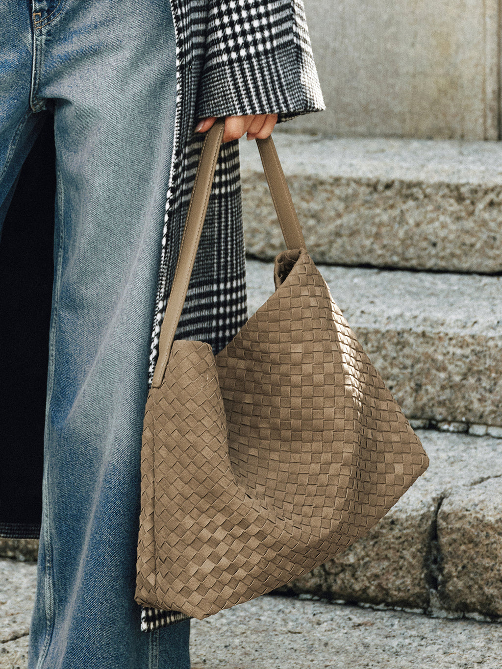 Sac fourre-tout texturé tissé