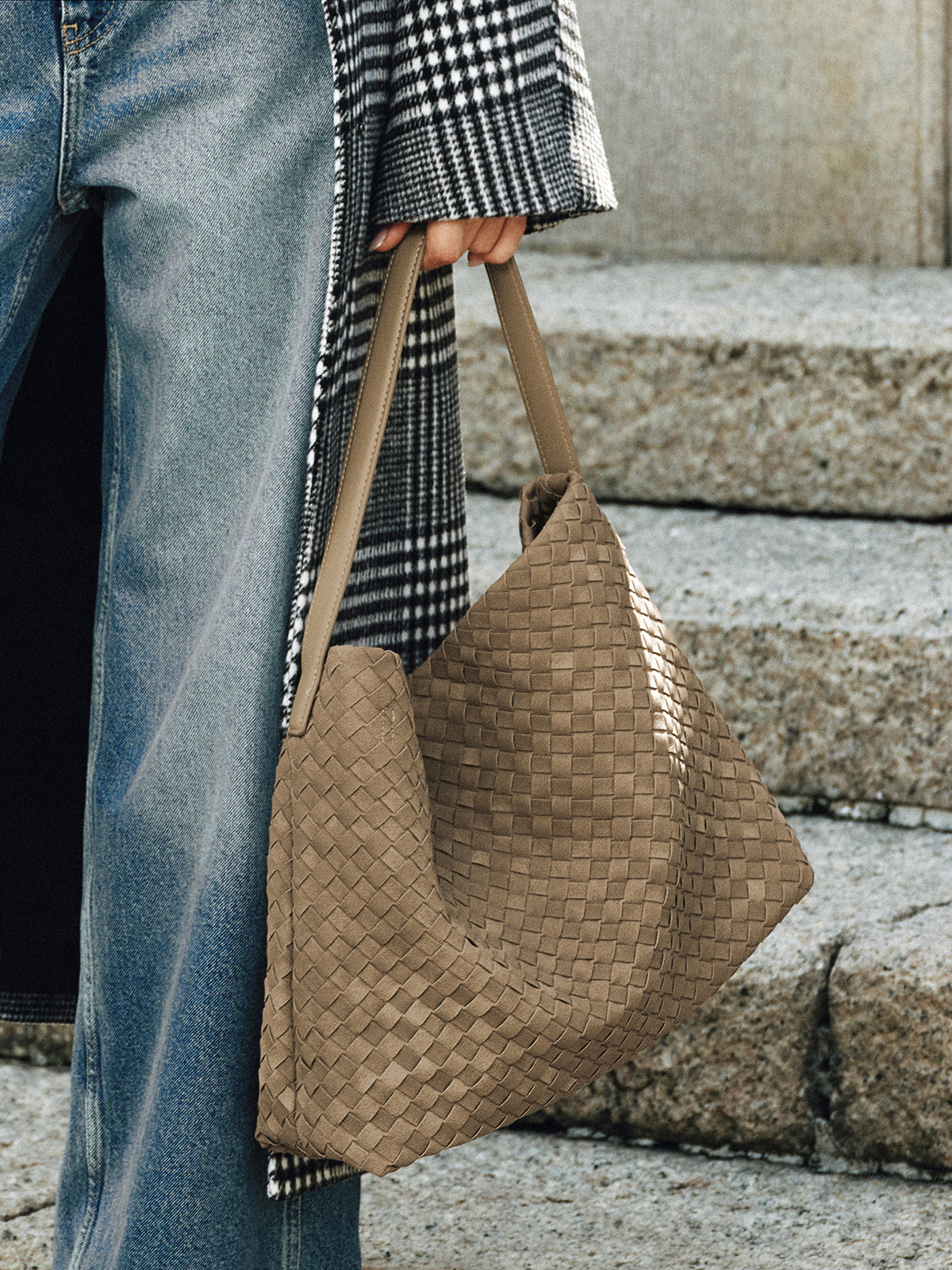 Sac fourre-tout texturé tissé