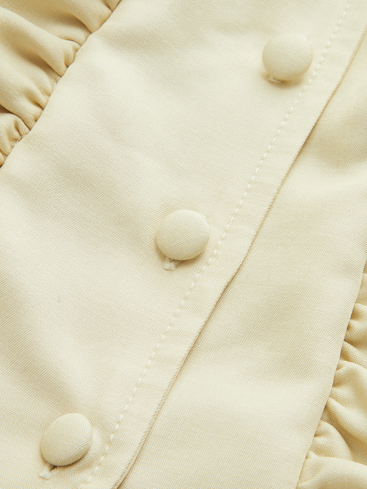 Ruffled Collared Button Front Blouse