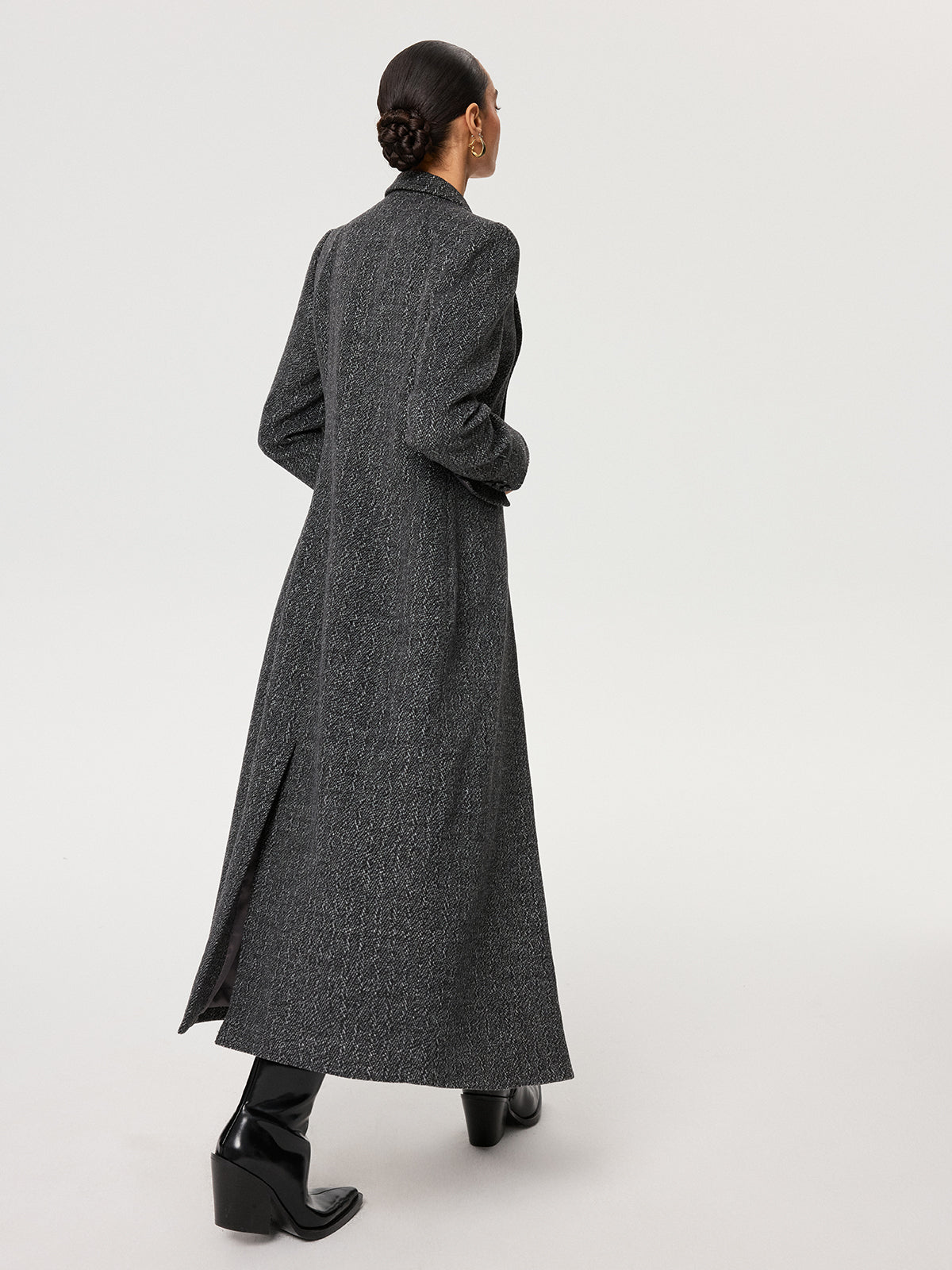 Flecked Wool-blend Coat