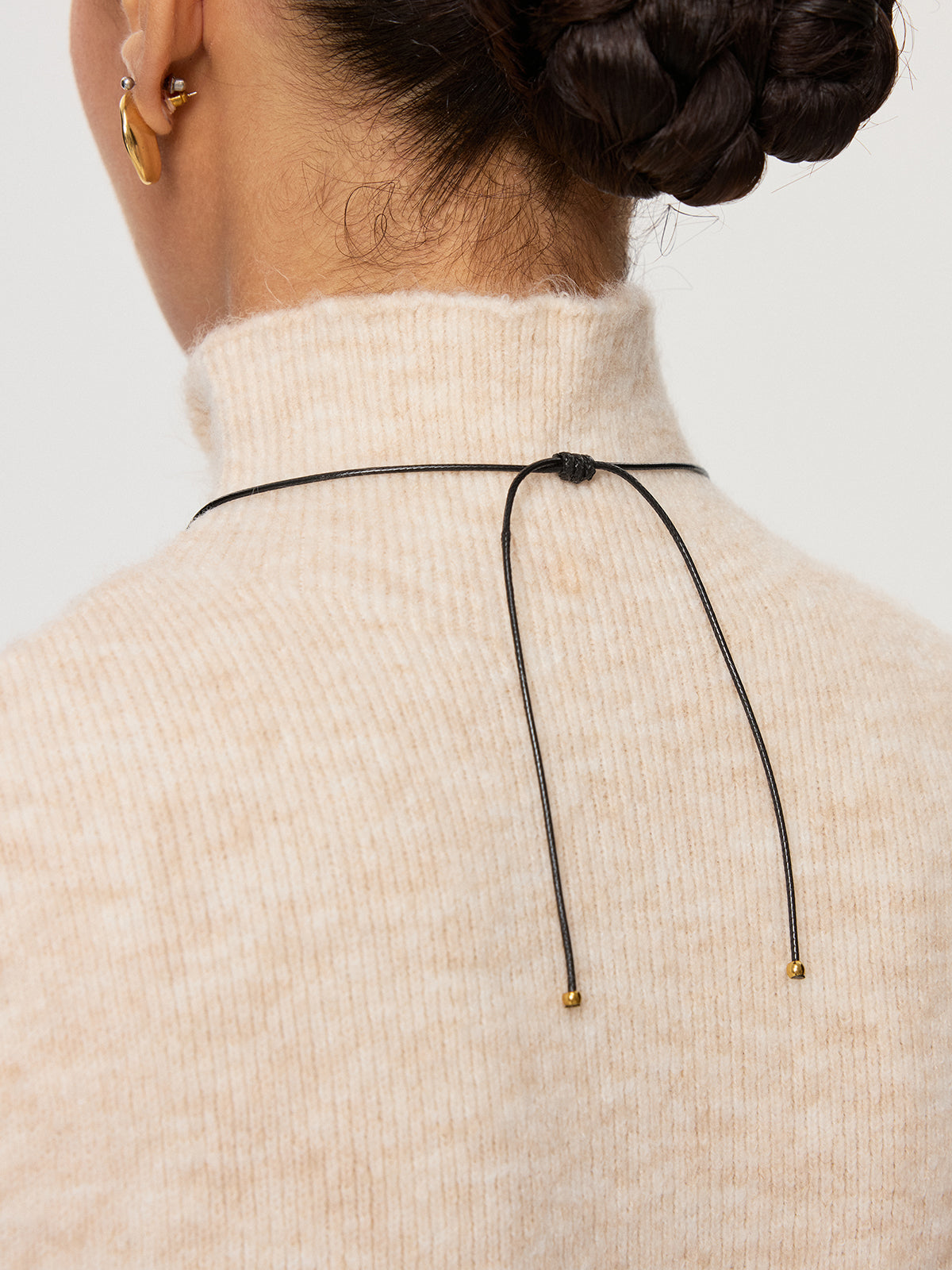 Golden Irregular Smooth Necklace