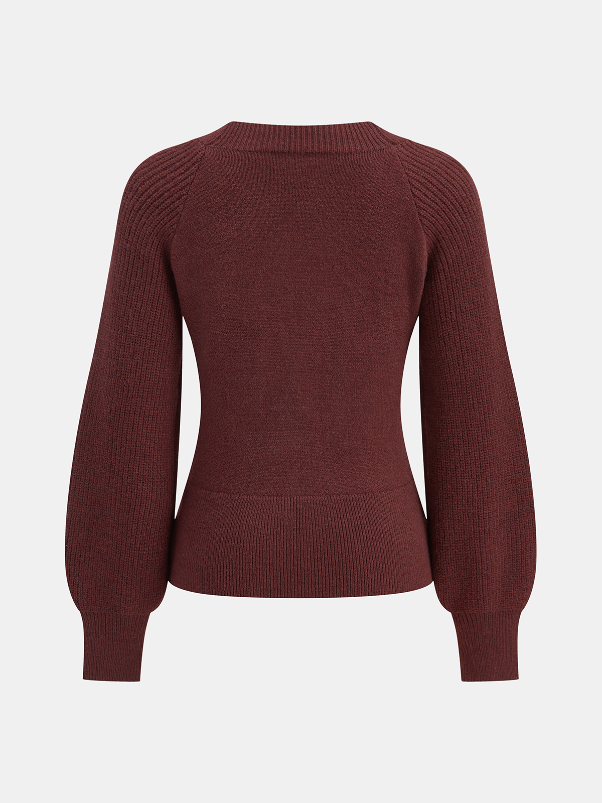 Asymmetrical Decor Button Sweater