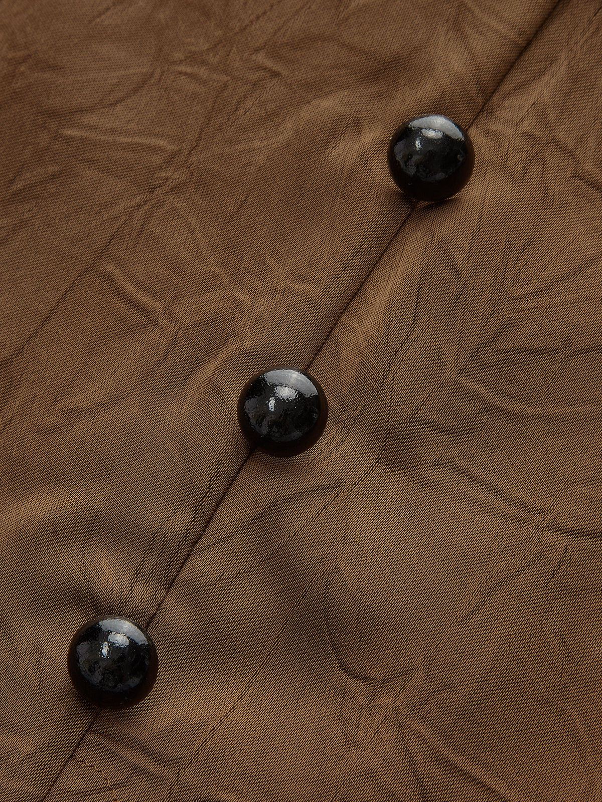 Satin V-Neck Cross-Front Blouse