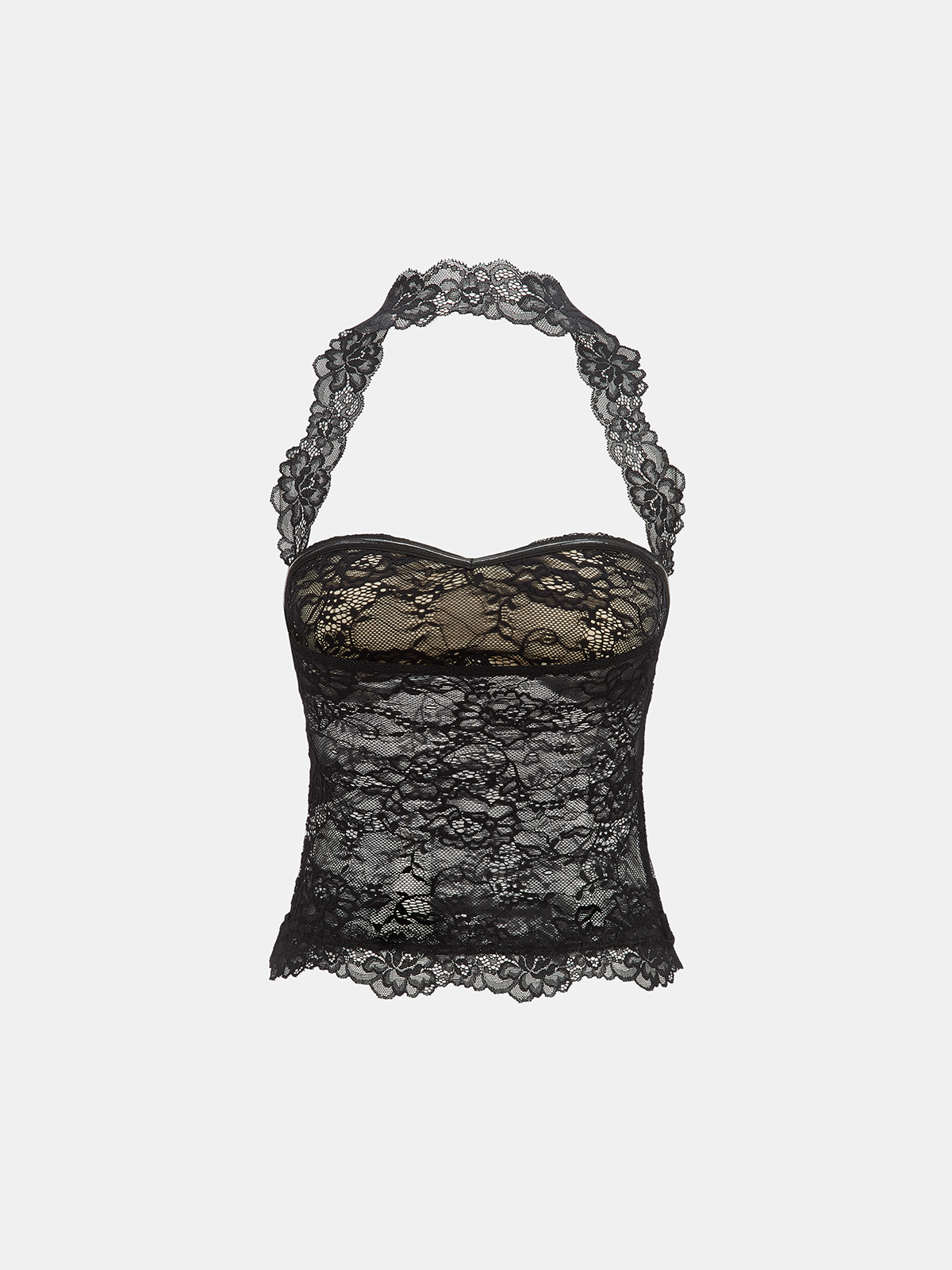 Lace Halter Neck Top
