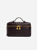 Sac Carré en Similicuir Tressé