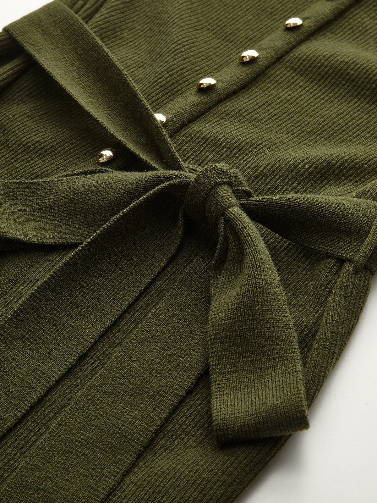 Wool Blend Belted Cardigan