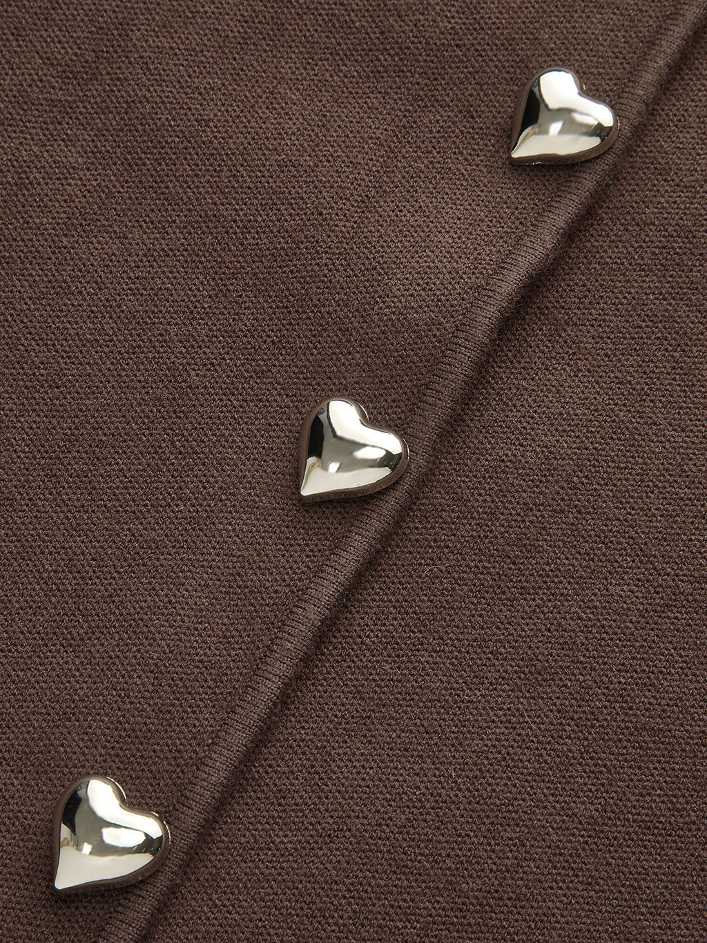 Cardigan aus Wollmischung mit Keulenärmeln und Herzknöpfen