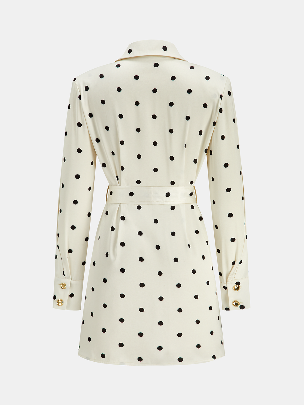 Polka Dot Belted Blazer Dress