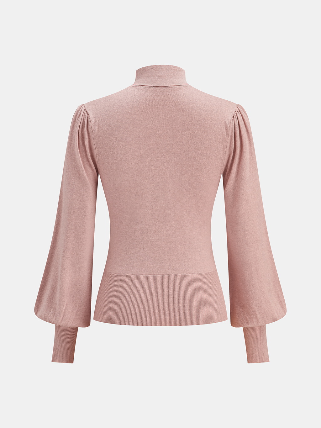 Pull en laine mélangée à col lavallière