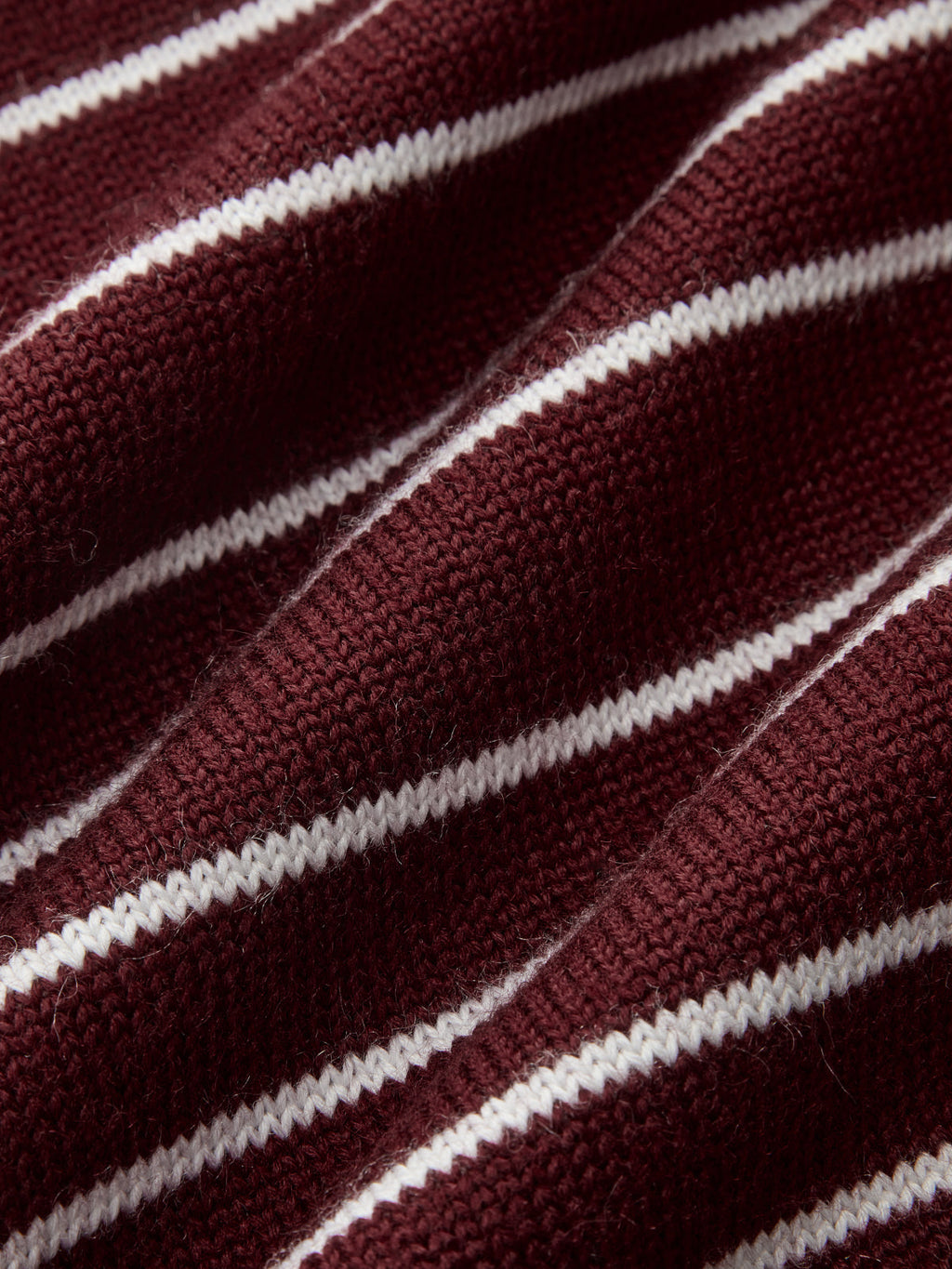 Gestreiftes Langarm-Strickpoloshirt