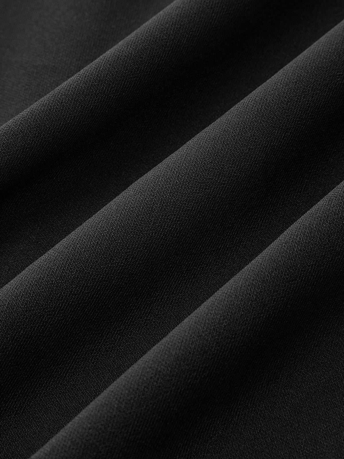 Lace Paneled Collared Long Sleeve Midi Dress