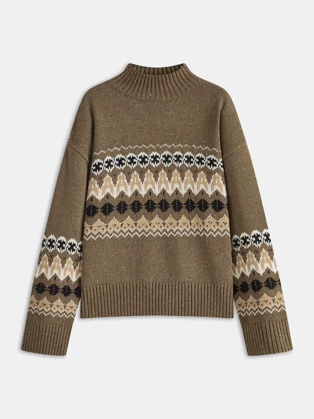 Pullover mit Fair-Isle-Muster aus Wollmischung