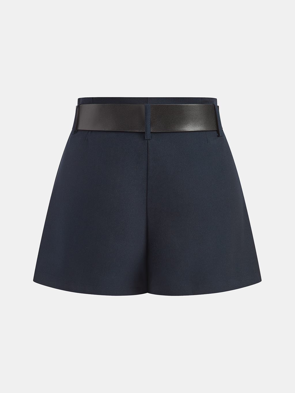 Gürtel-Shorts mit hoher Taille