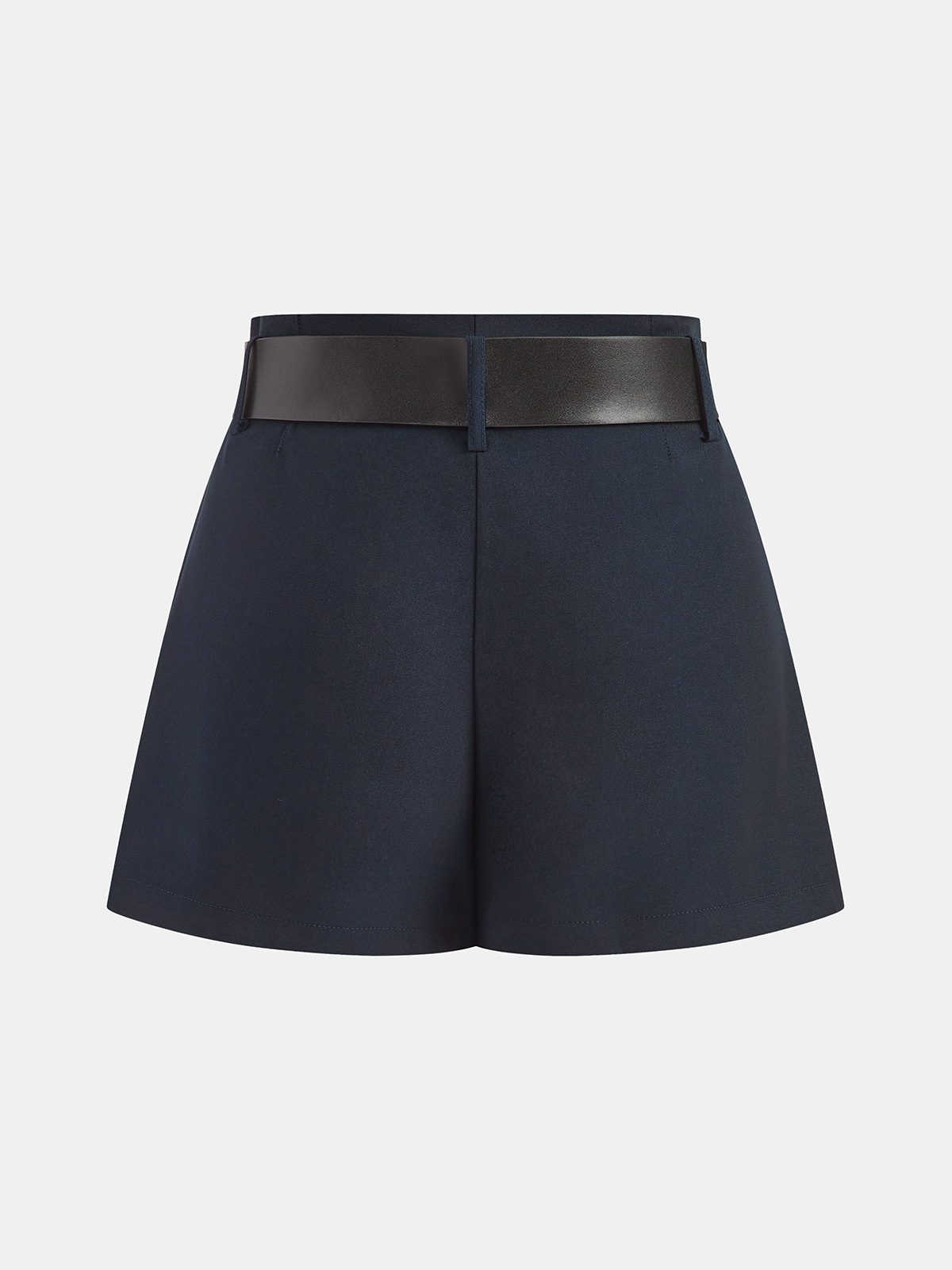 Gürtel-Shorts mit hoher Taille