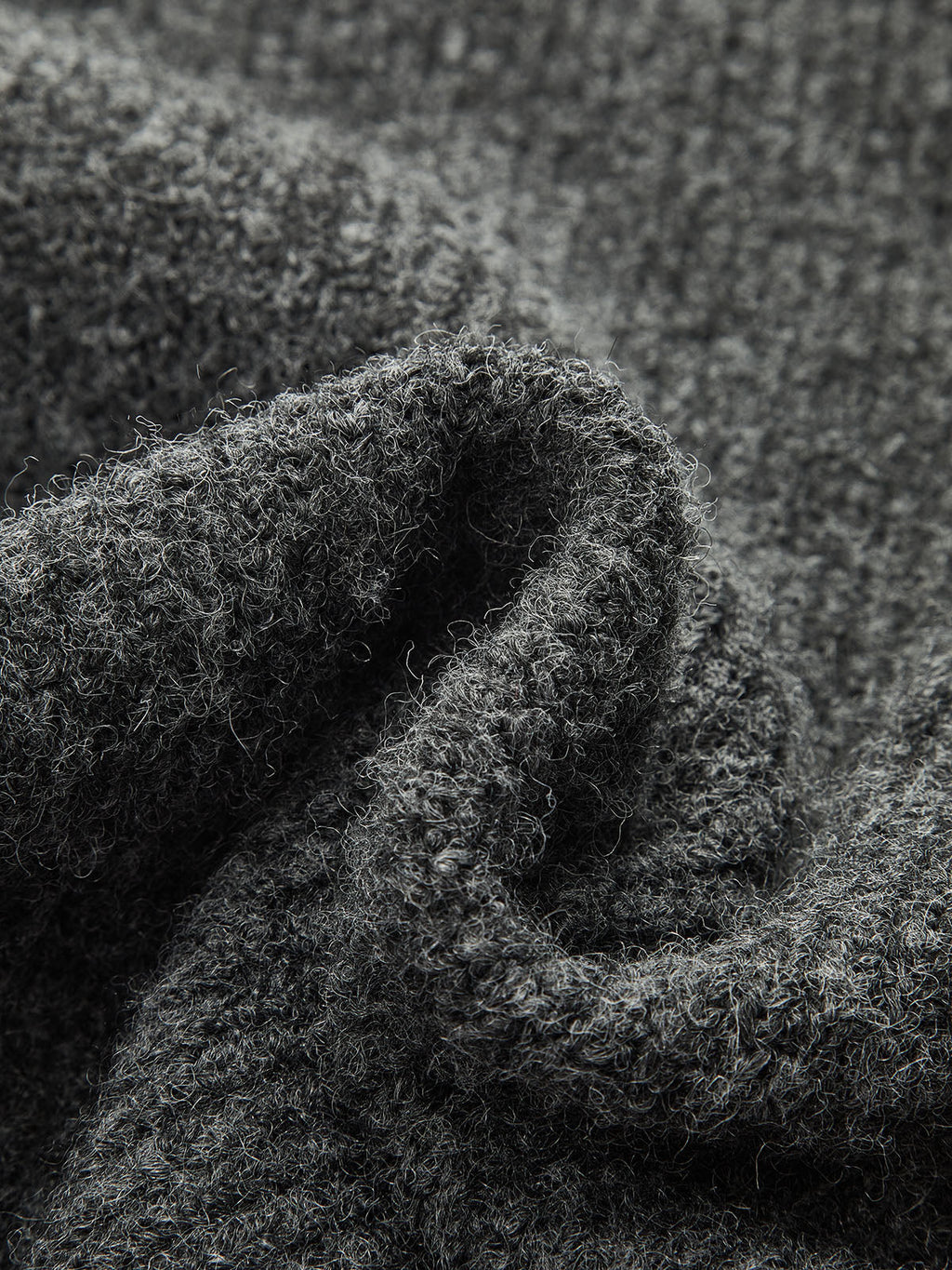 Wool-Blend Fuzzy Midi Dress