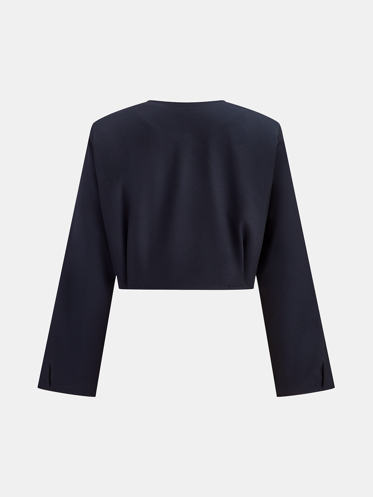 Metal Button Cropped Jacket