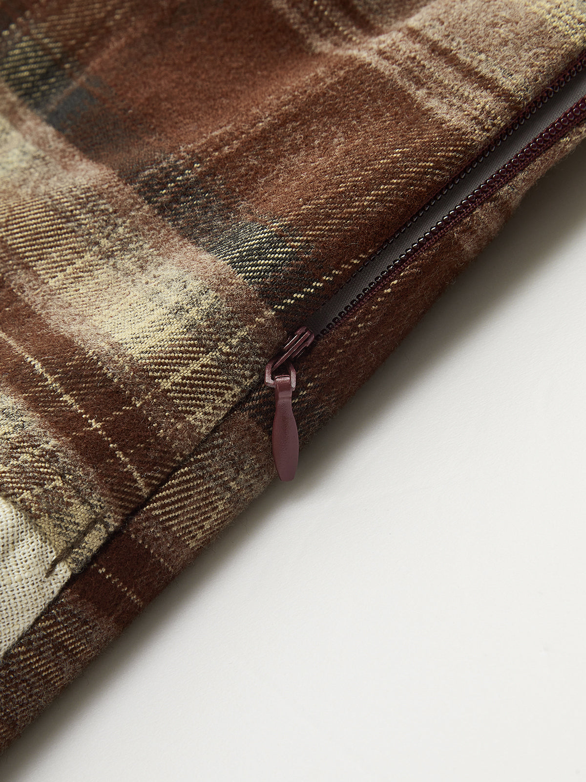 Plaid Asymmetric Pleated Mini Skirt