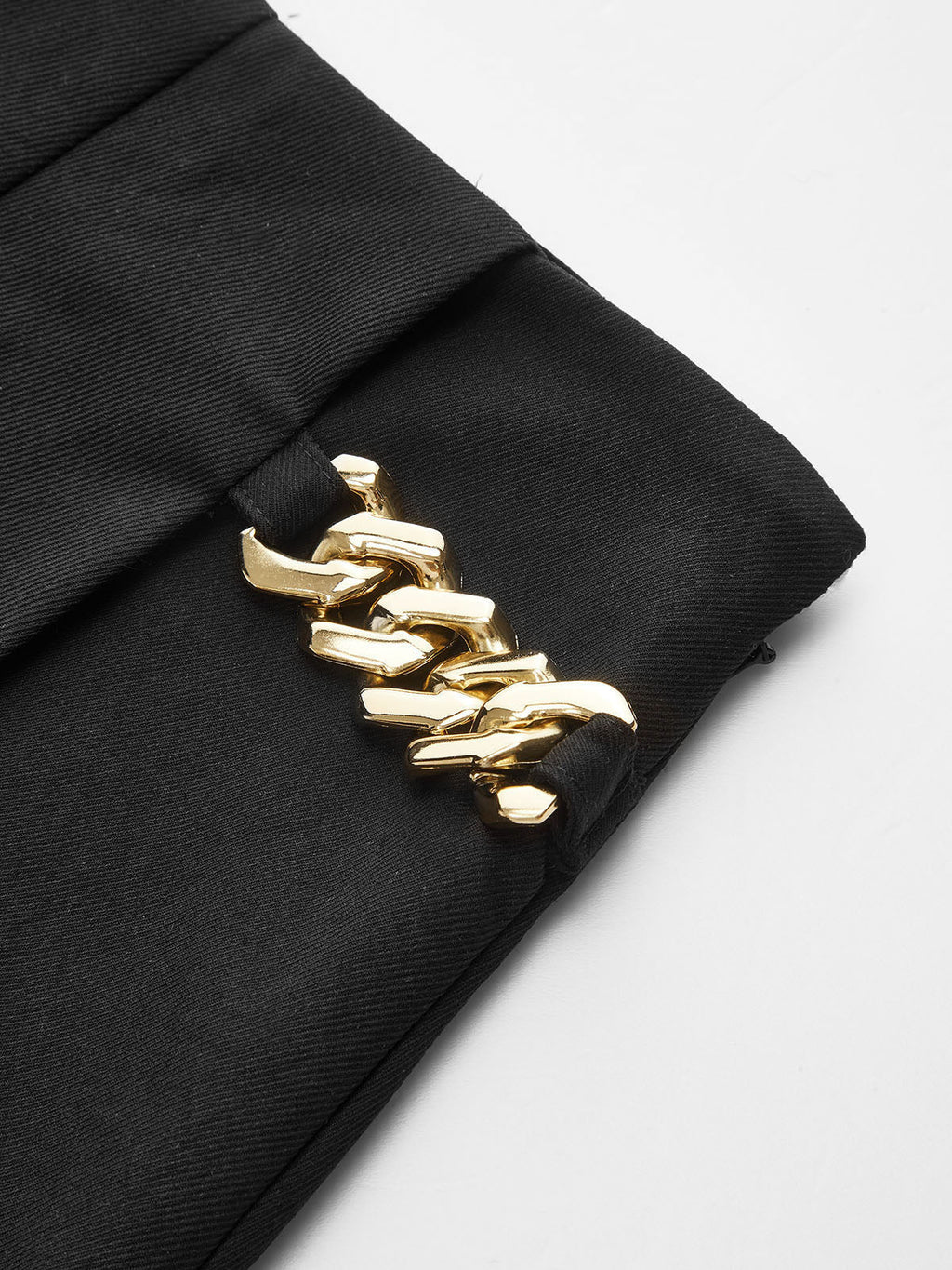 Jupe-culotte plissée avec détail chaîne