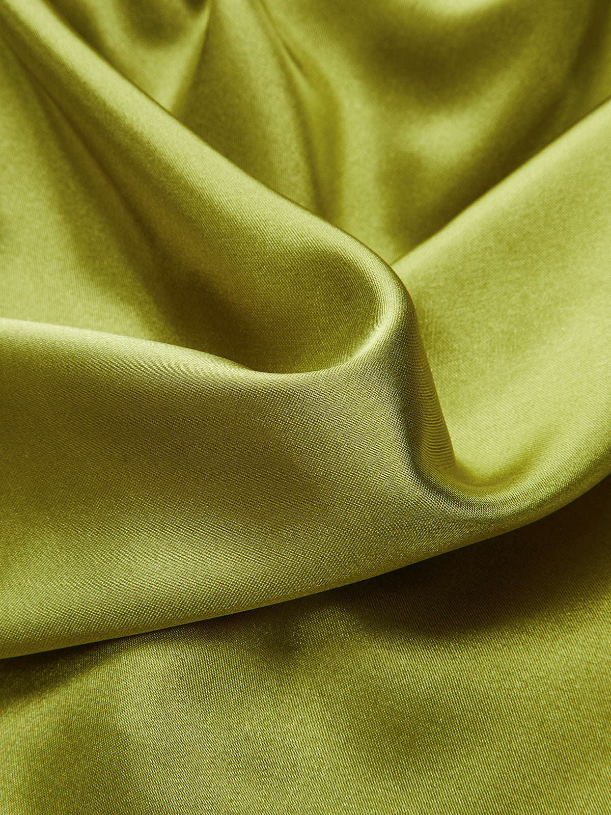 Satin Asymmetrical Collar Wrap Shirt with Side Buttons