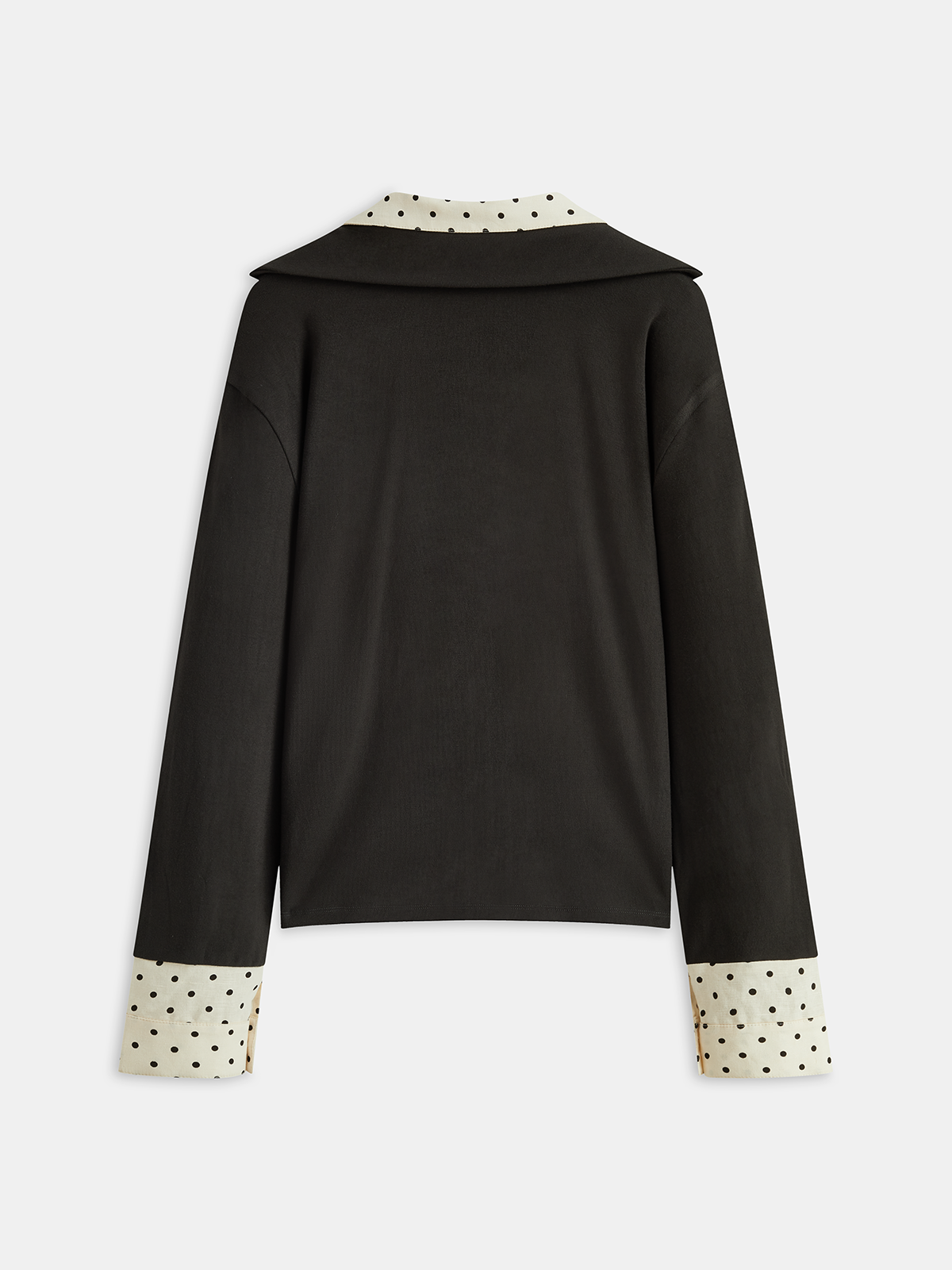 2 in 1 Polka Dot Contrast Bouse