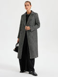 Wool Blend Double Breasted Coat