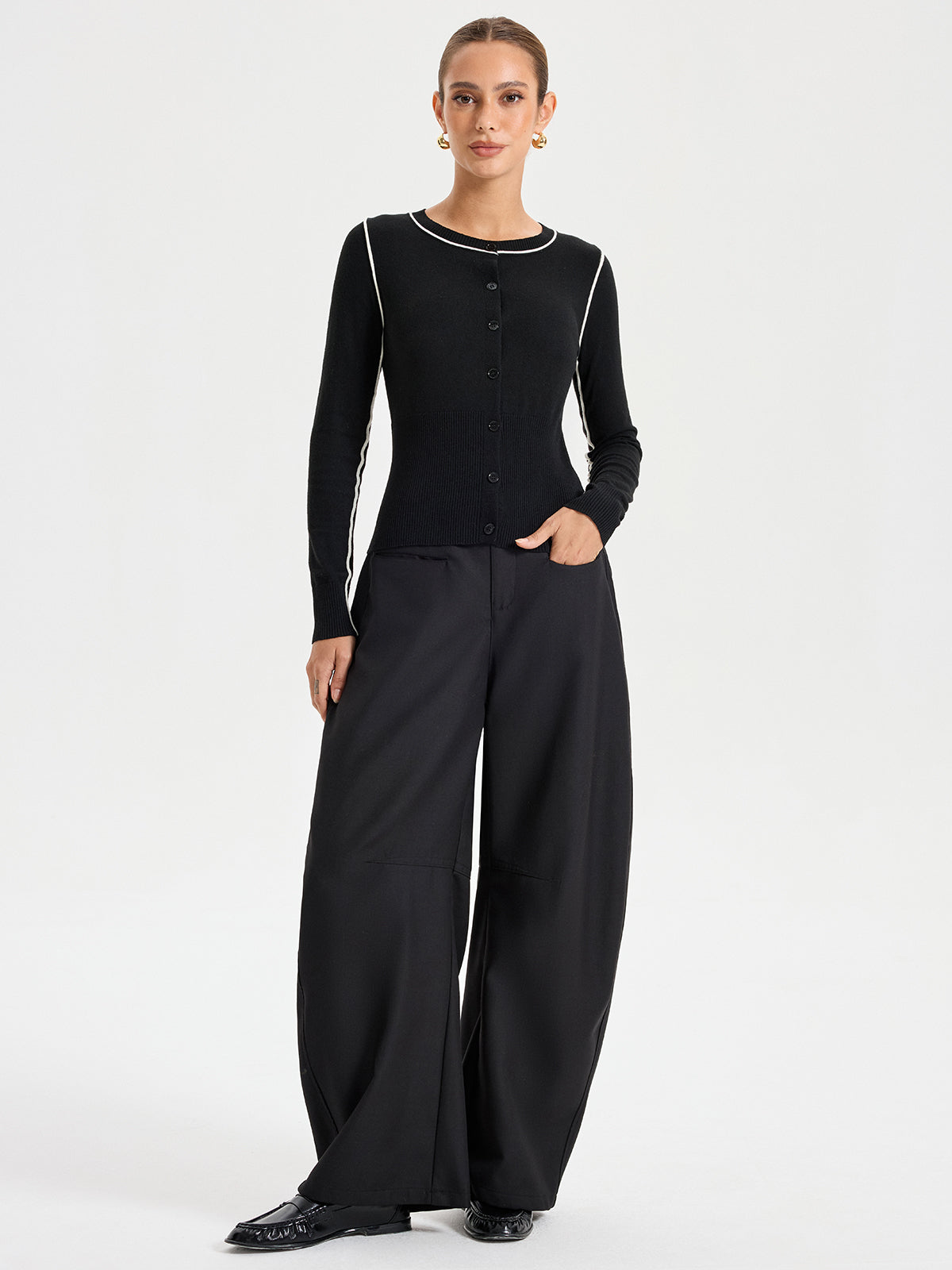 Fine Line Strickjacke