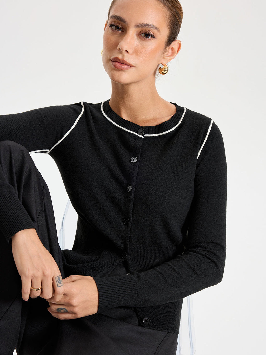 Fine Line Strickjacke
