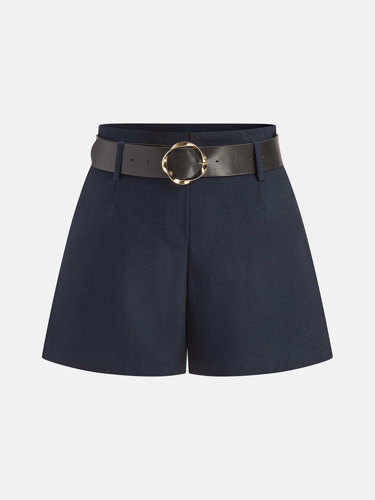 Belted High Waist Shorts