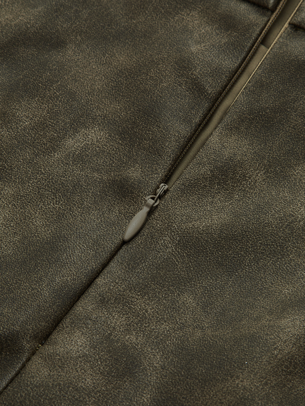 Faux Leather Pleated Shorts