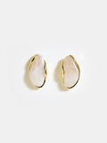 Marble Resin Stud Earrings