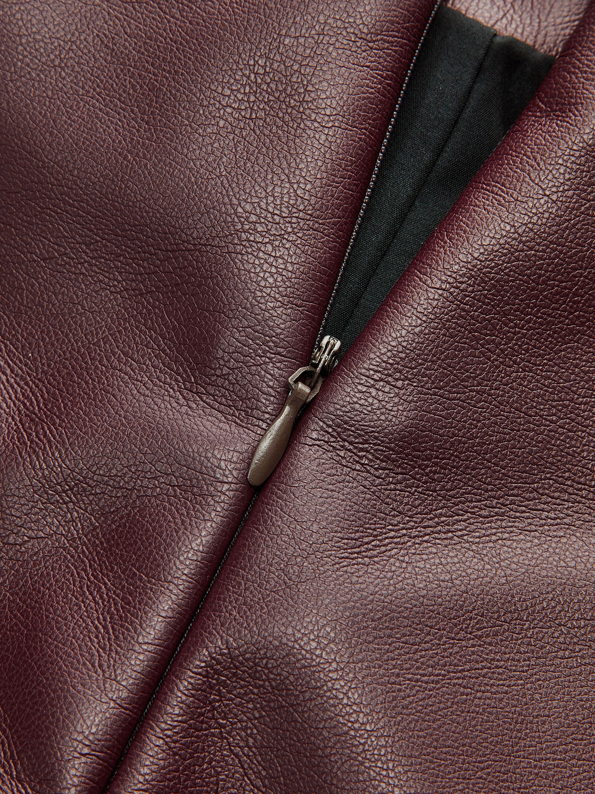 Twisted Lies Faux Leather Mini Skirt