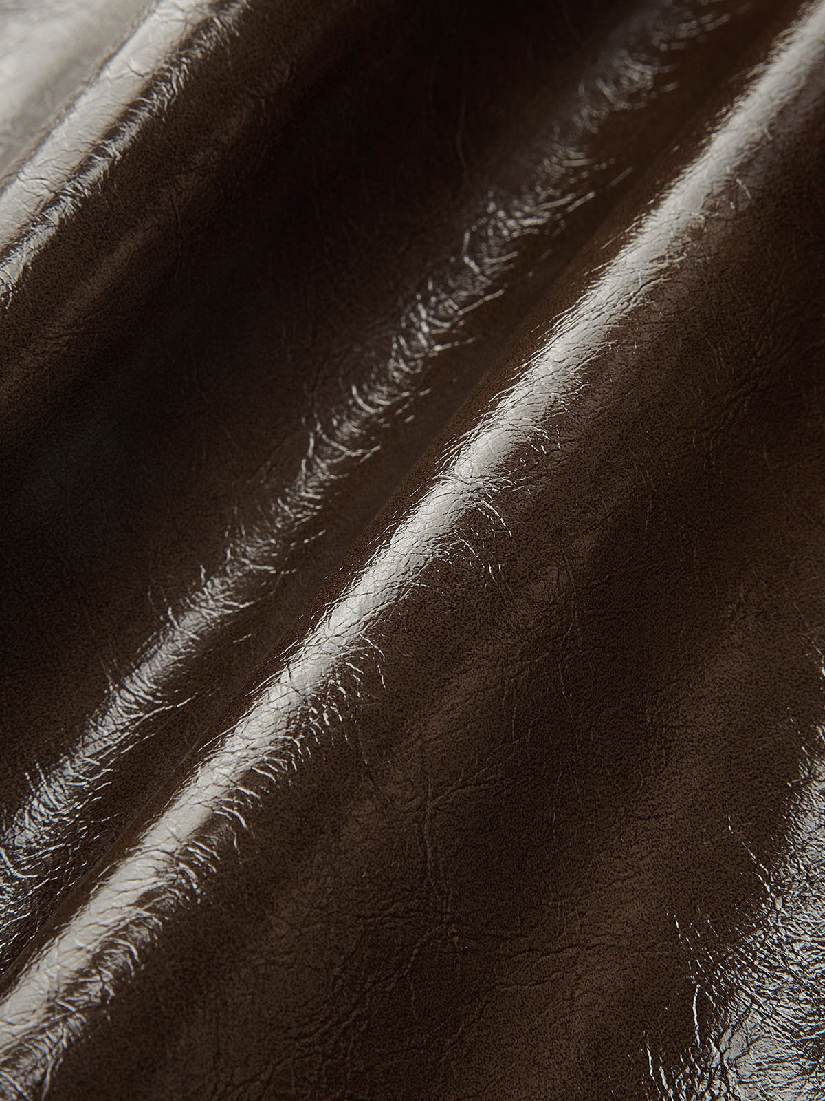 Vintage asymmetrischer Lagenrock aus Kunstleder 