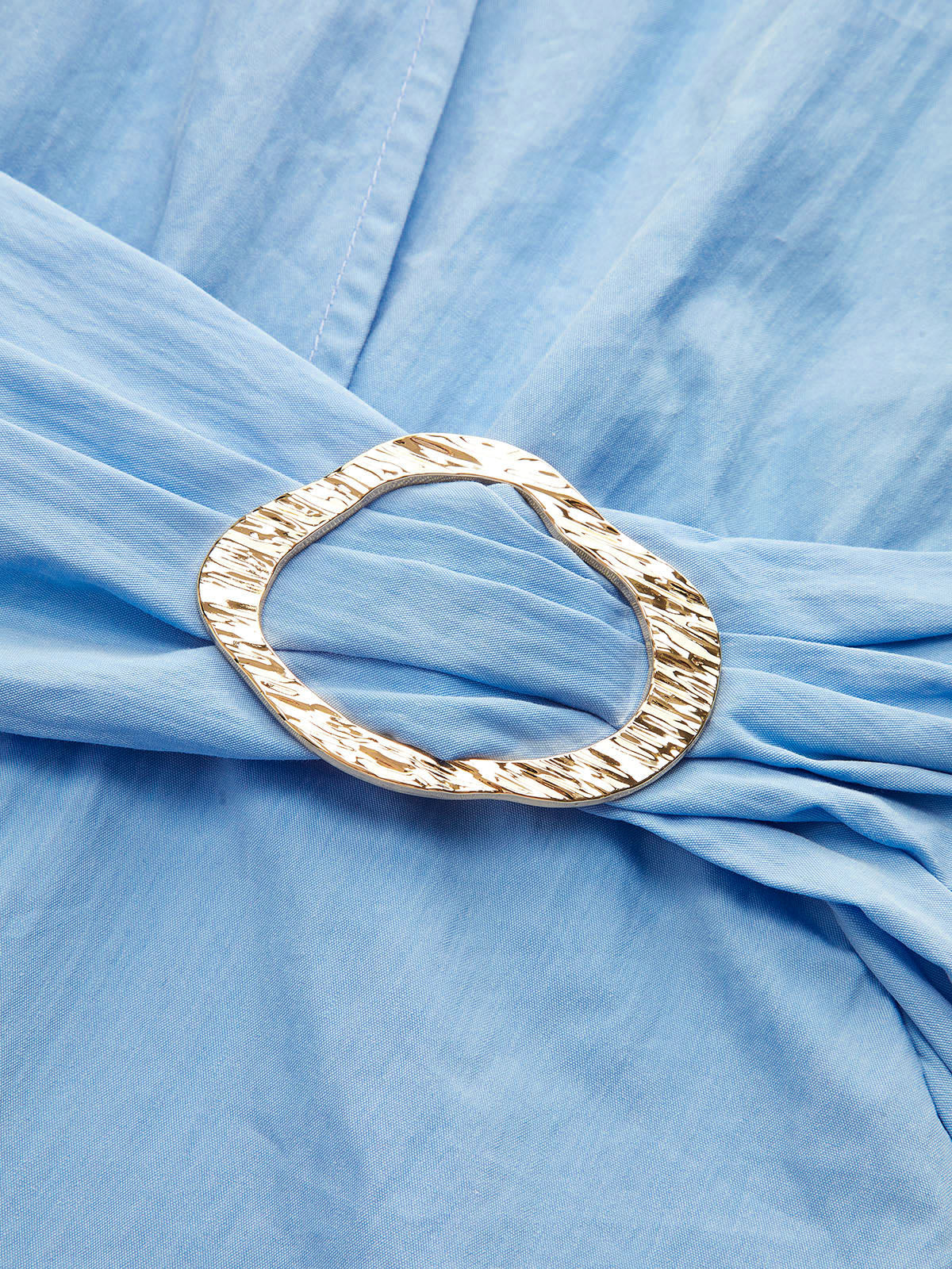 V-neck Collared Maxi Dress