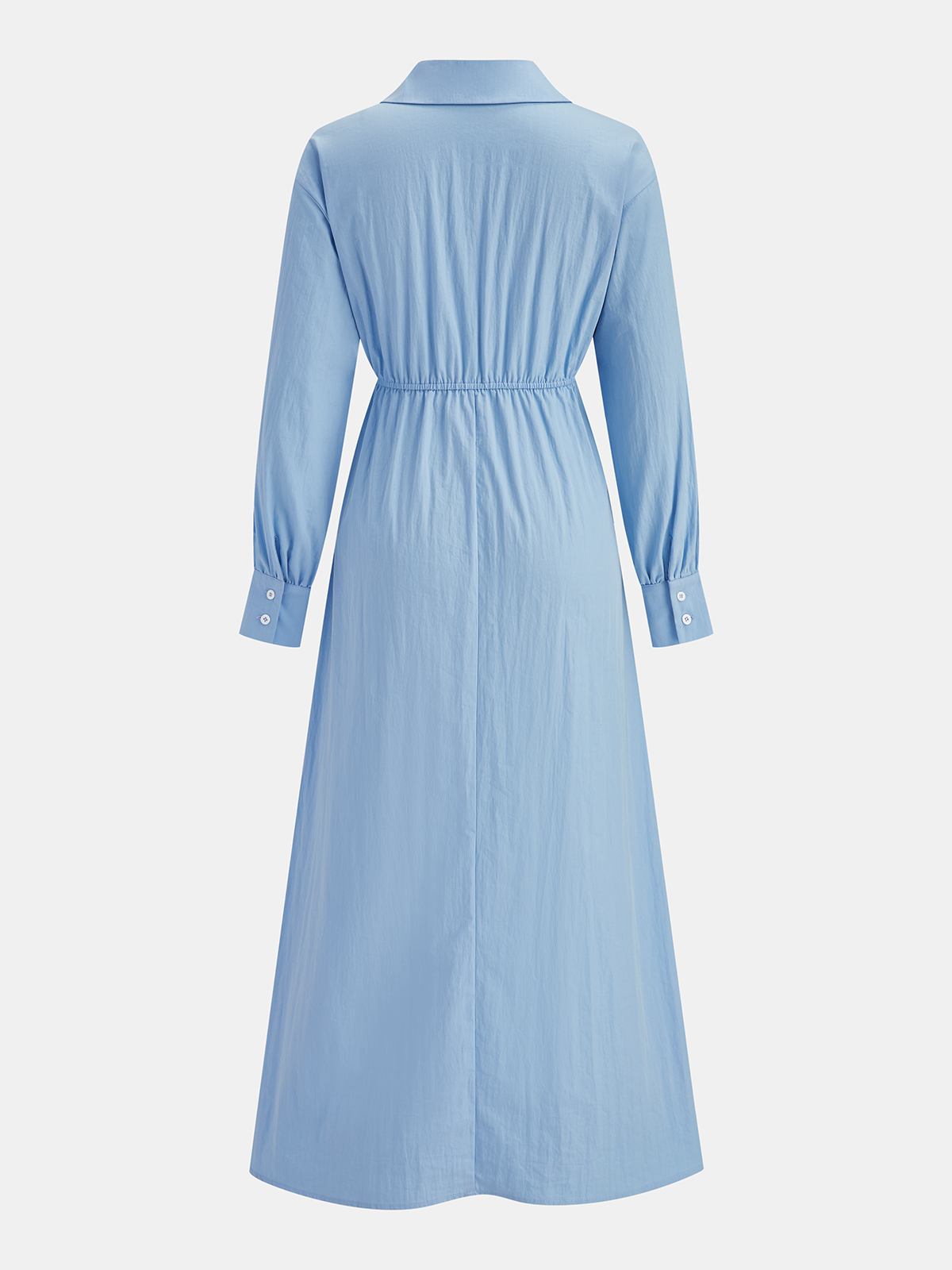 V-neck Collared Maxi Dress