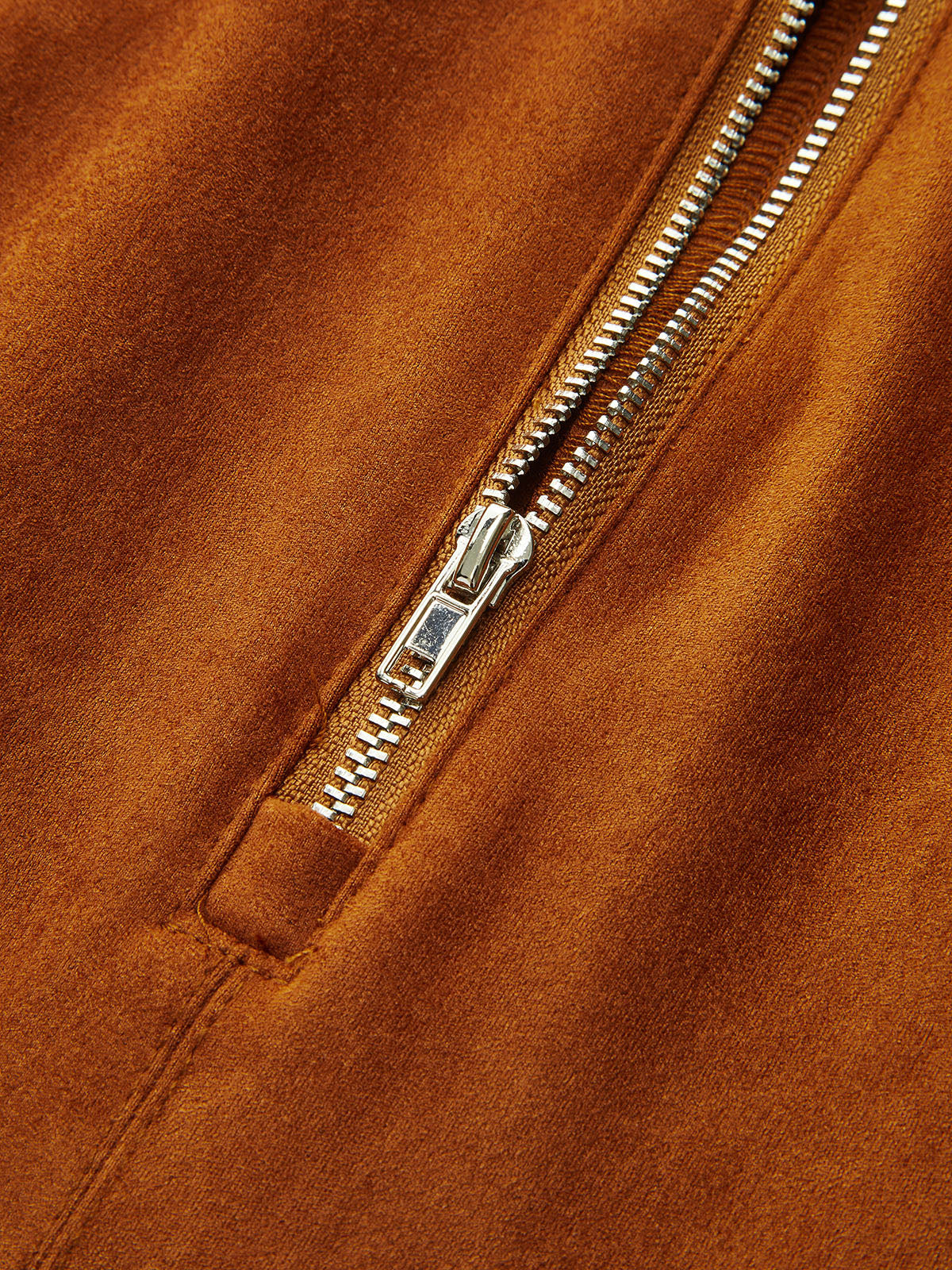 Rock mit Wildlederoptik und Trensenverschluss